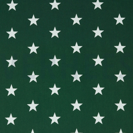 POPLIN STARS DARK GREEN (hover)