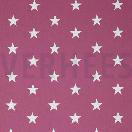 BAUMWOLLE POPELINE STERNE MAUVE (hover)