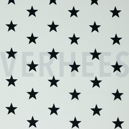 POPLIN STARS WHITE/BLACK (hover)