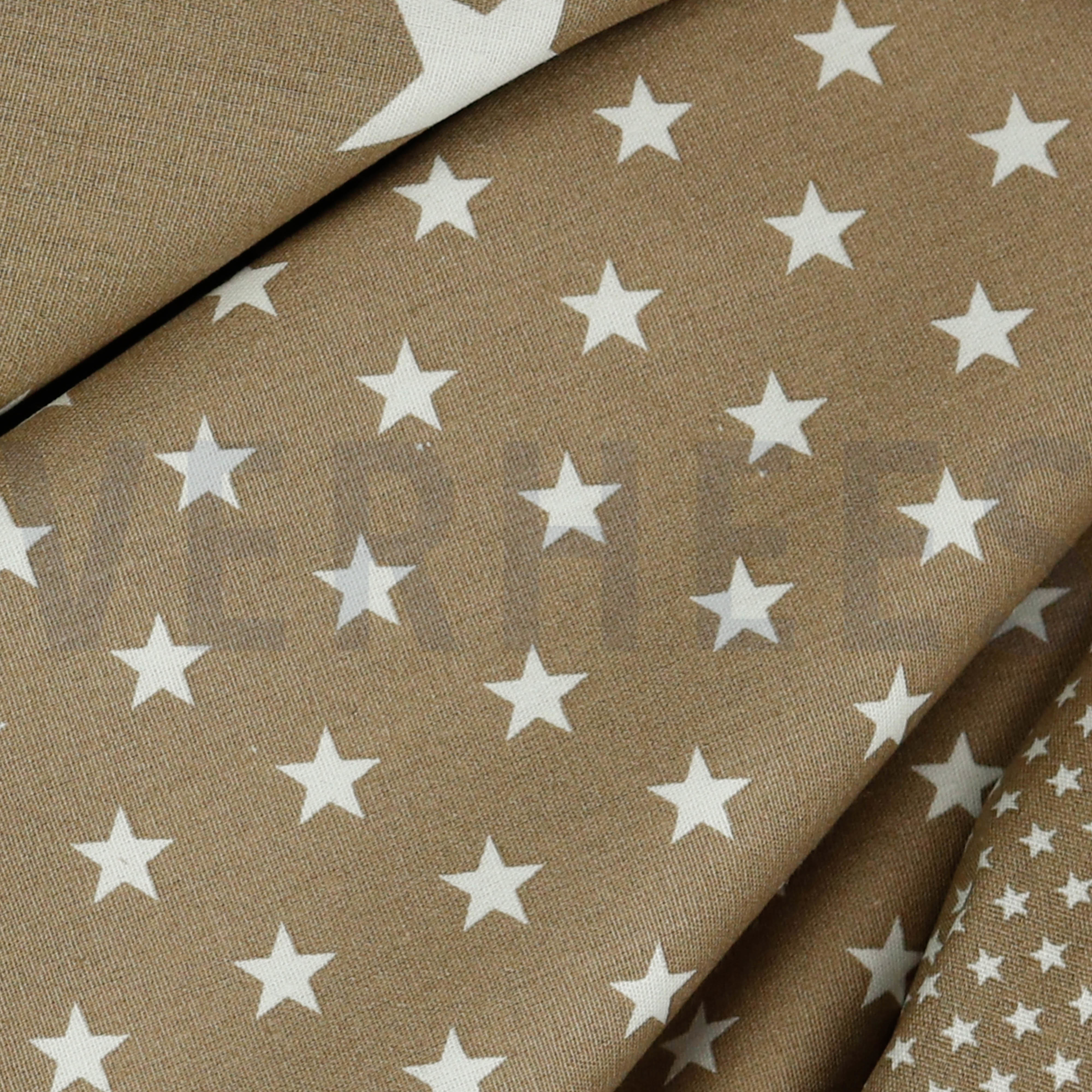 KATOENEN POPLIN KLEINE STERREN 