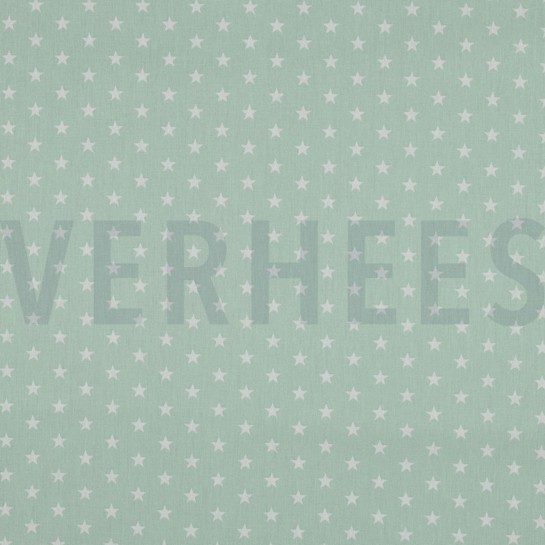 POPLIN PETIT STARS MINT #7