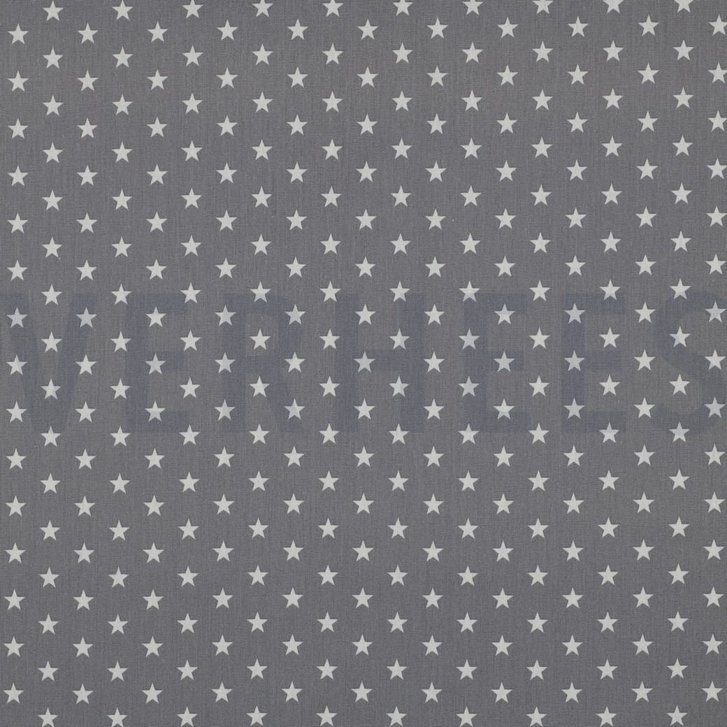 POPLIN PETIT STARS GREY