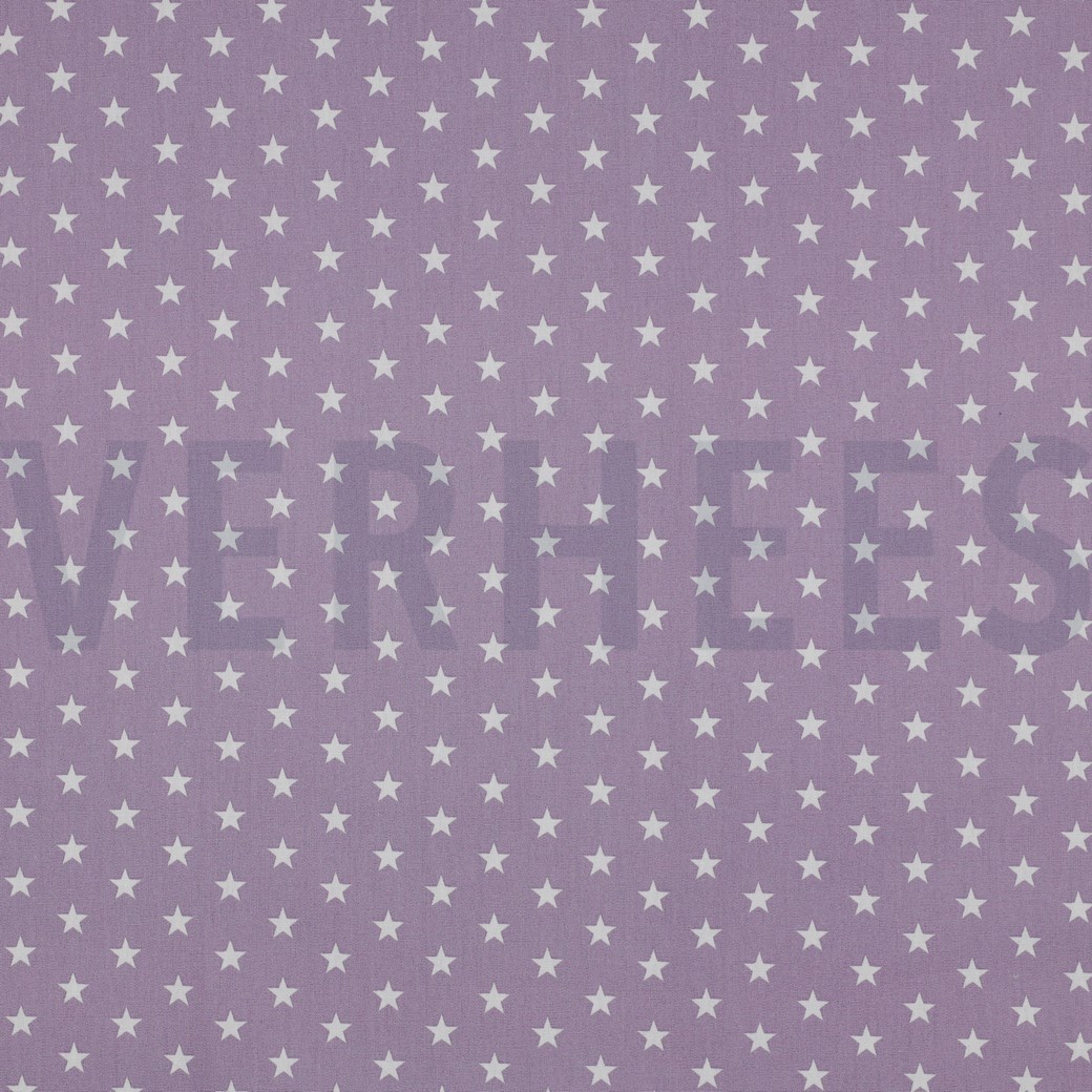 POPLIN PETIT STARS LILAC