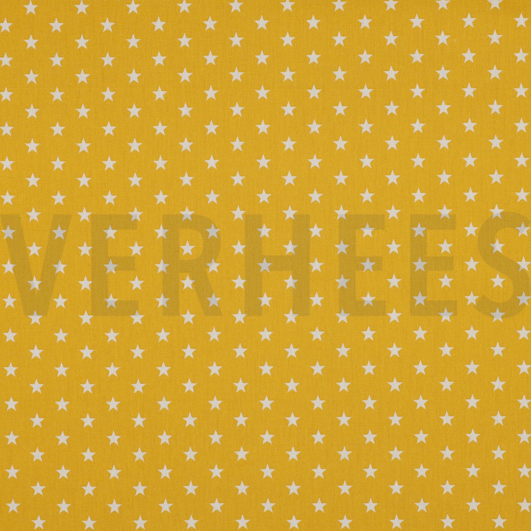 POPLIN PETIT STARS YELLOW