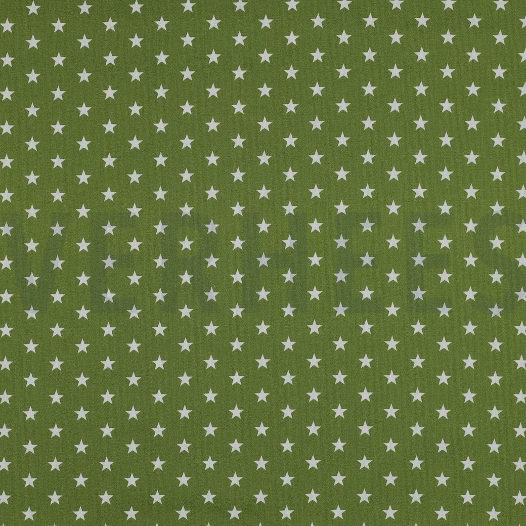 POPLIN PETIT STARS GREEN