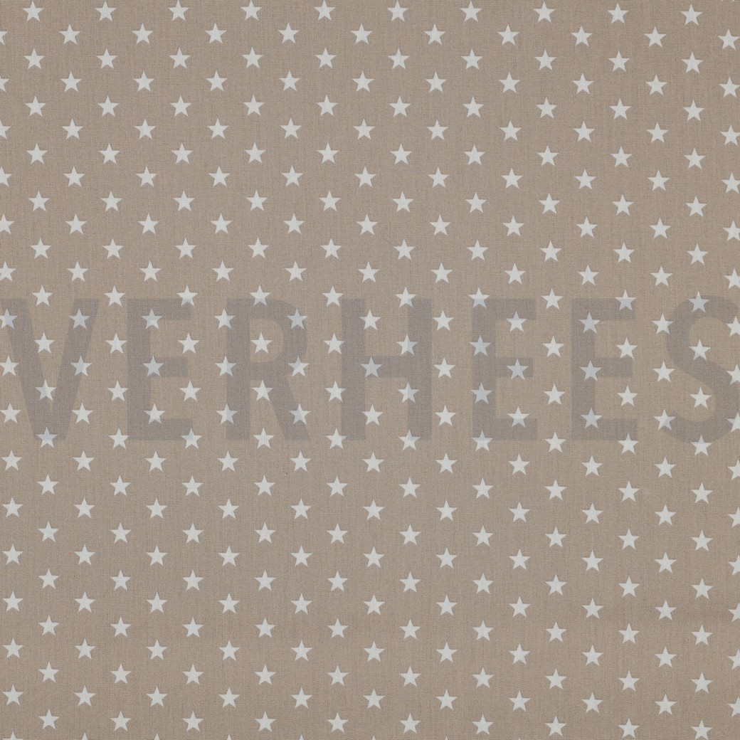 POPLIN PETIT STARS SAND