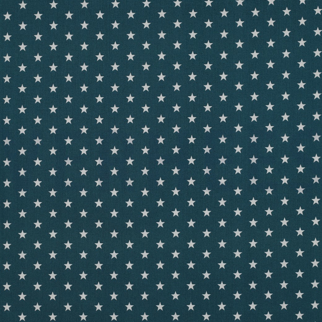 POPLIN PETIT STARS PETROL