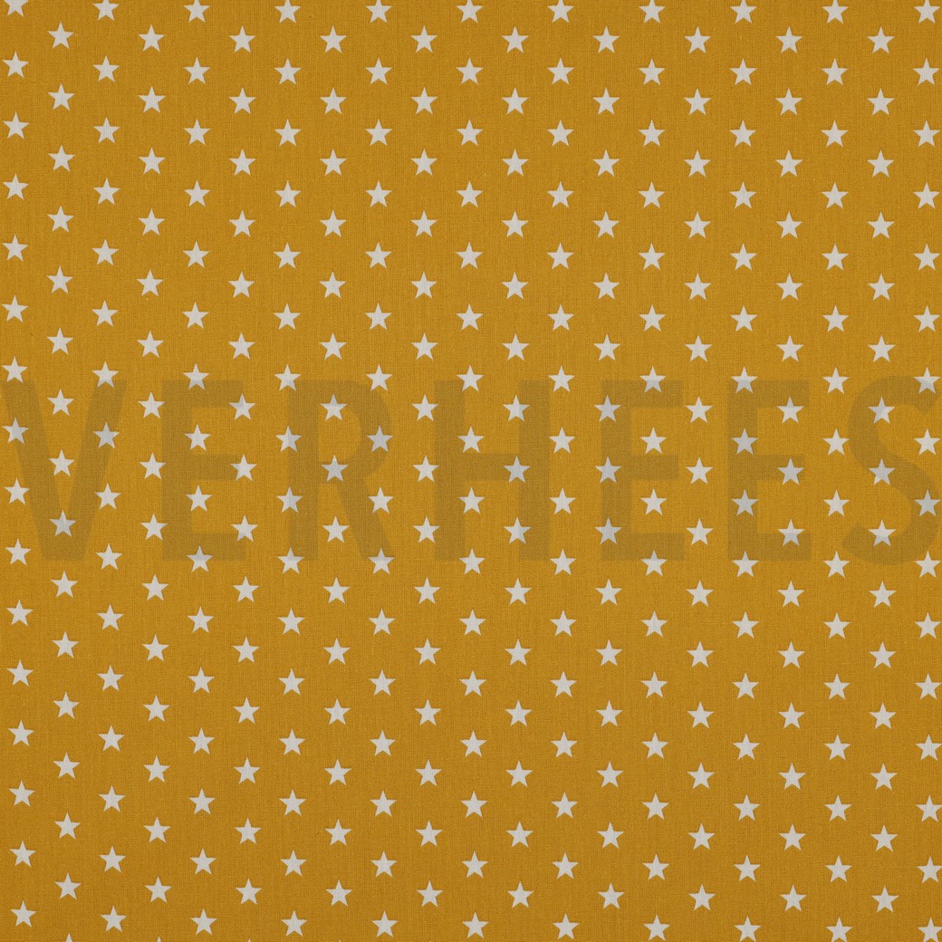 POPLIN PETIT STARS OCHRE