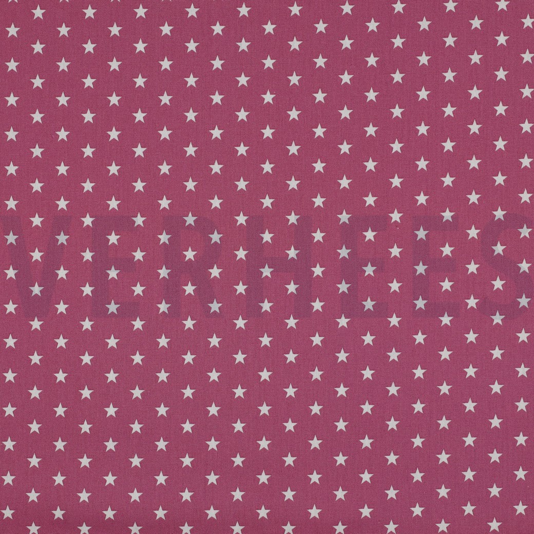 POPLIN PETIT STARS MAUVE