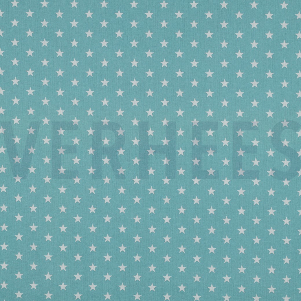 POPLIN PETIT STARS OLD GREEN