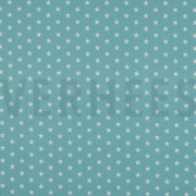 KATOENEN POPLIN KLEINE STERREN OUDGROEN (thumbnail)