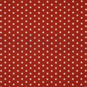 POPLIN PETIT STARS TERRACOTTA (thumbnail)