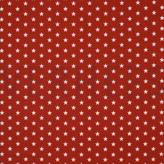 POPLIN PETIT STARS TERRACOTTA #7