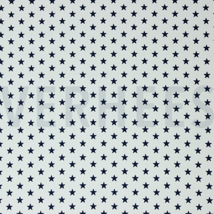 POPLIN PETIT STARS WHITE/NAVY (hover)