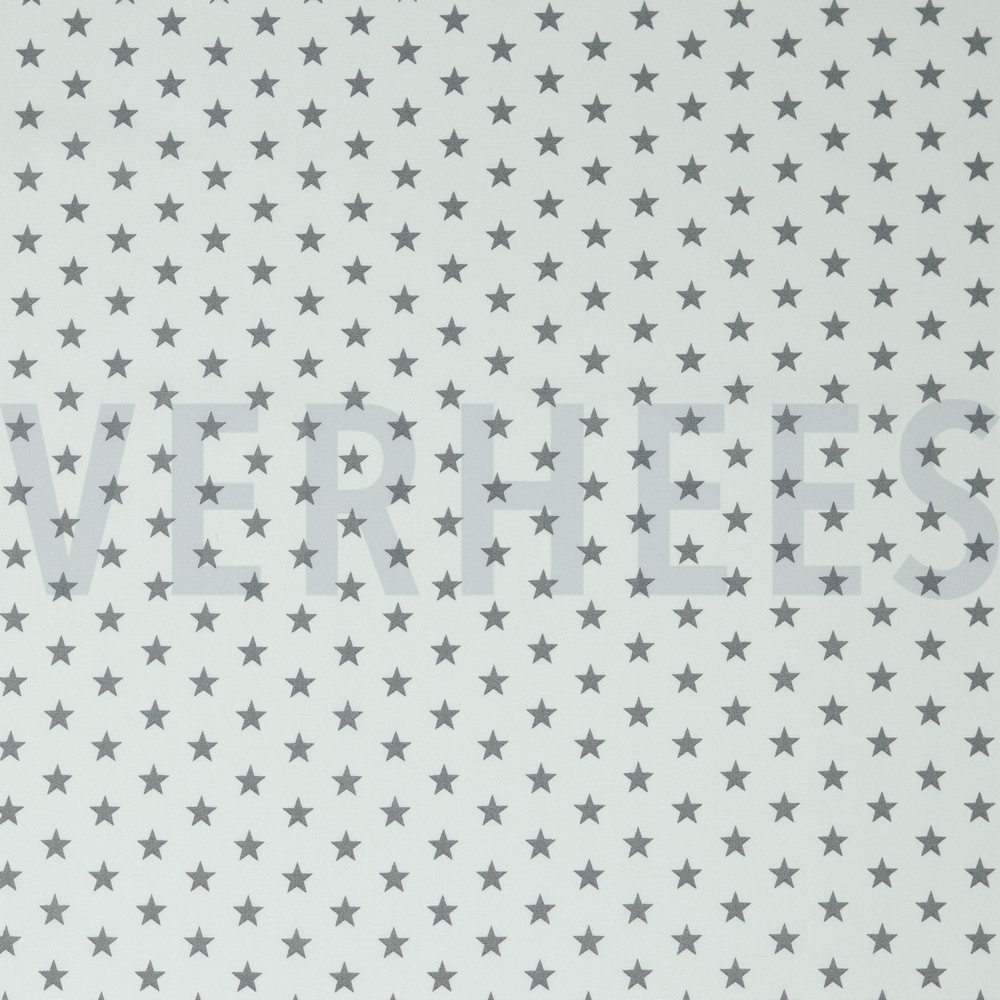 POPLIN PETIT STARS WHITE/GREY