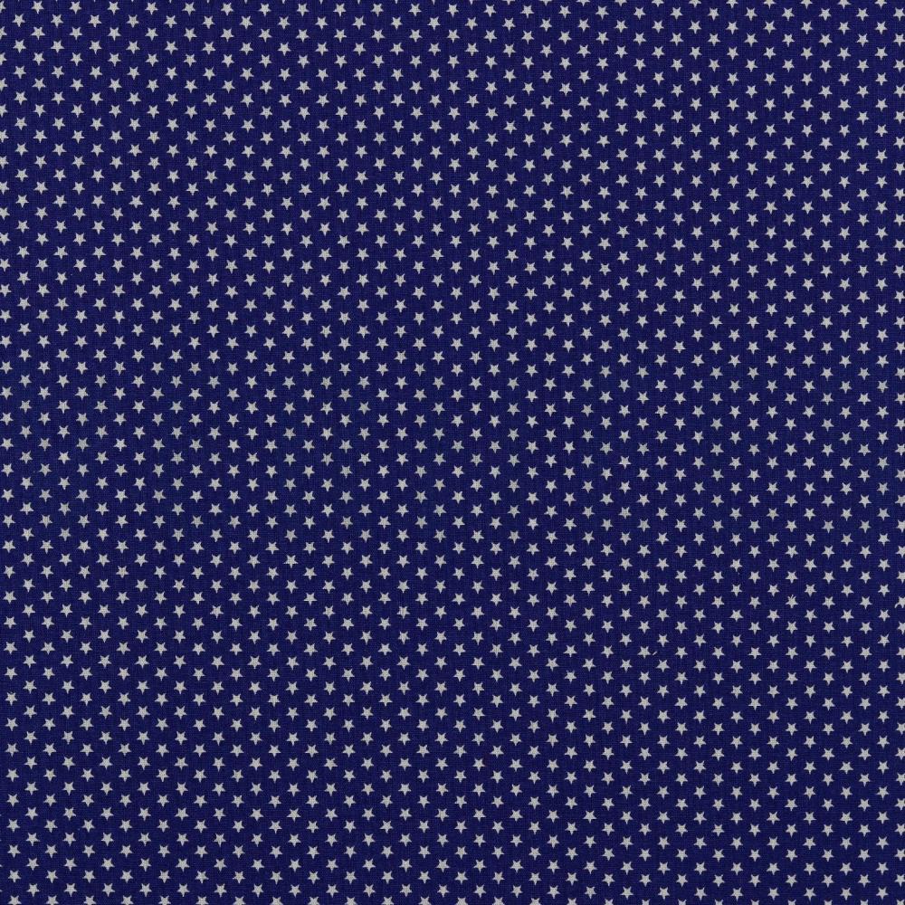 POPLIN MINI STARS COBALT