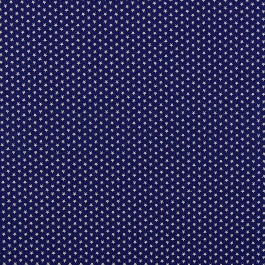 POPLIN MINI STARS COBALT #7