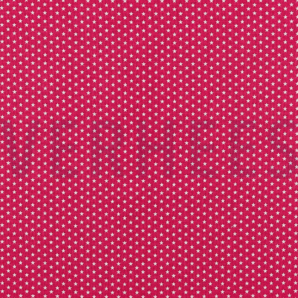 POPLIN MINI STARS PINK