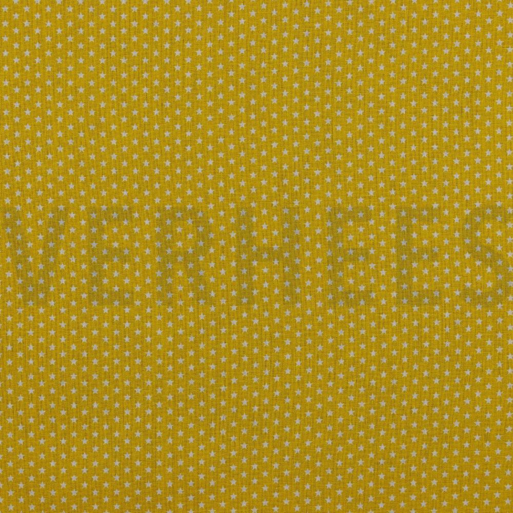 POPLIN MINI STARS YELLOW