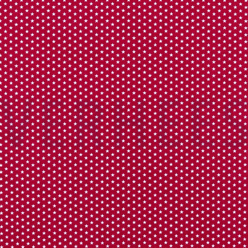 POPLIN MINI STARS CERISE