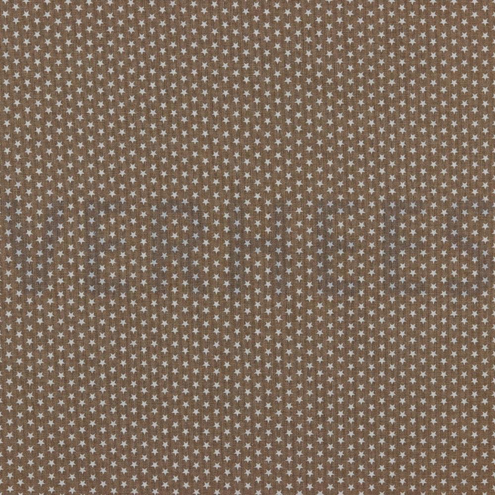 POPLIN MINI STARS TAUPE