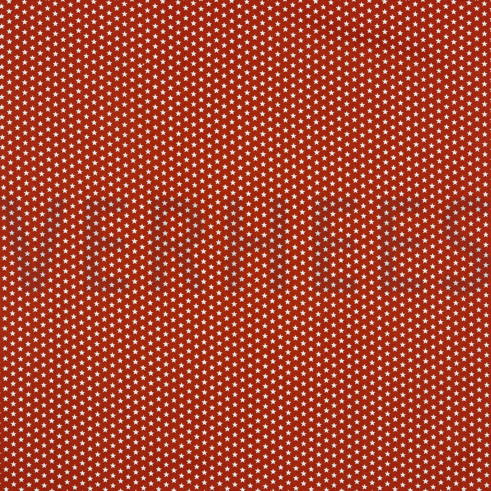 POPLIN MINI STARS TERRACOTTA