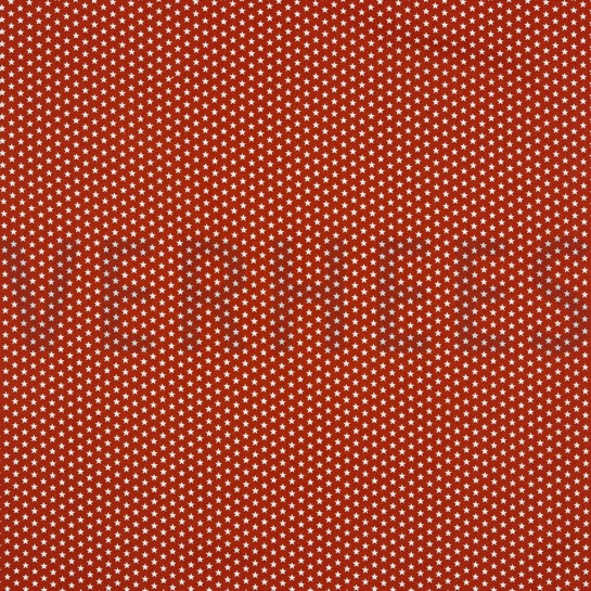 KATOENEN POPLIN MINI STERREN TERRACOTTA #7