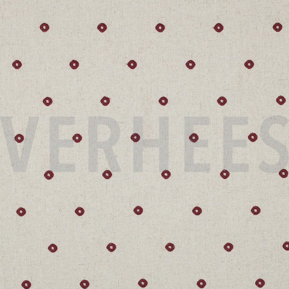 LEINEN VISKOSE STICKEREI QUADRAT BLUSH