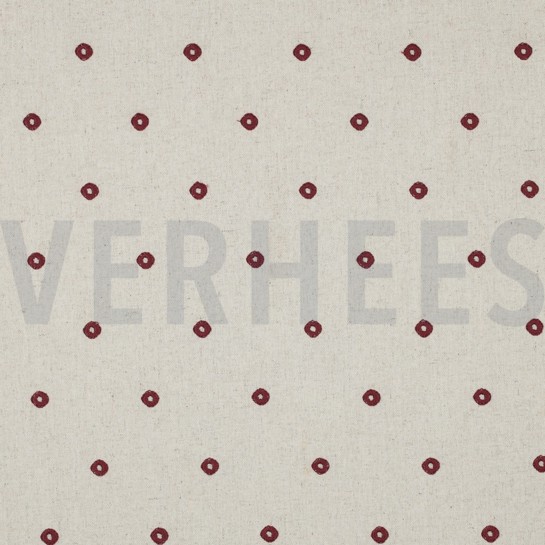 LIN VISCOSE BRODERIE CARRÉ ROSÉ PÂLE #7