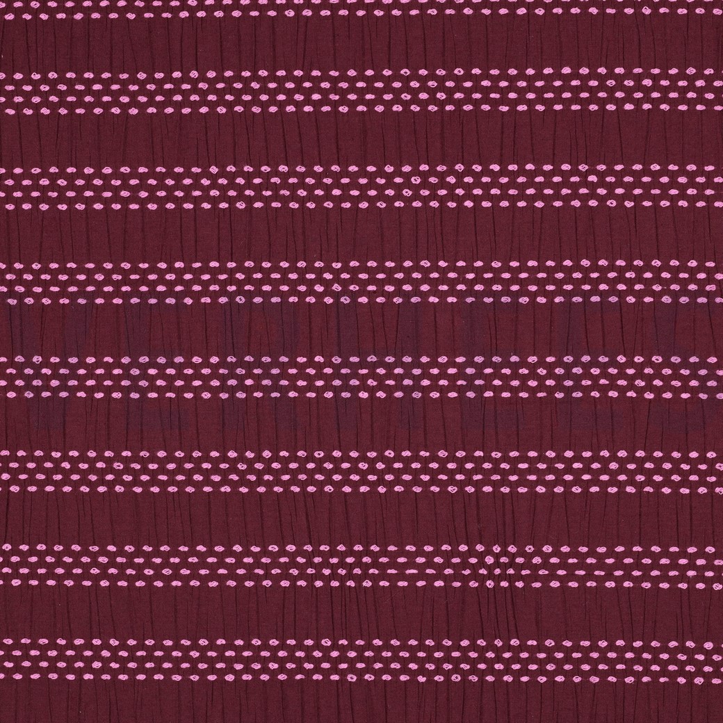 COTTON DOBBY JACQUARD STRIPES AUBERGINE