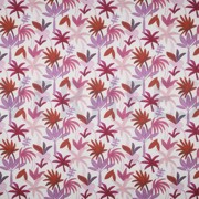 COTON VOILE DIGITAL PALM HAVEN ROUGE (thumbnail)