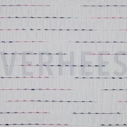 FRONCÉ COTON DOBBY RAYÉ BLANC (thumbnail)