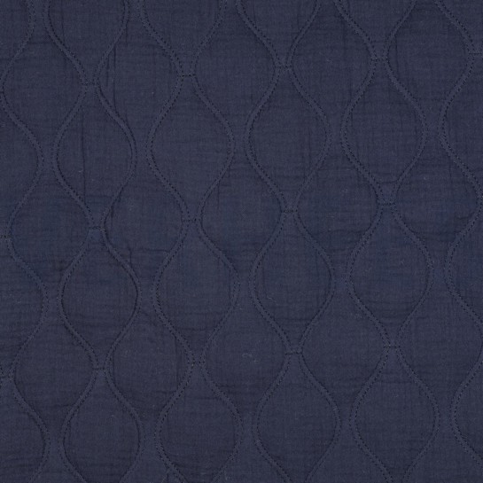 DOUBLE GAUZE QUILT MARINEBLAUW #7