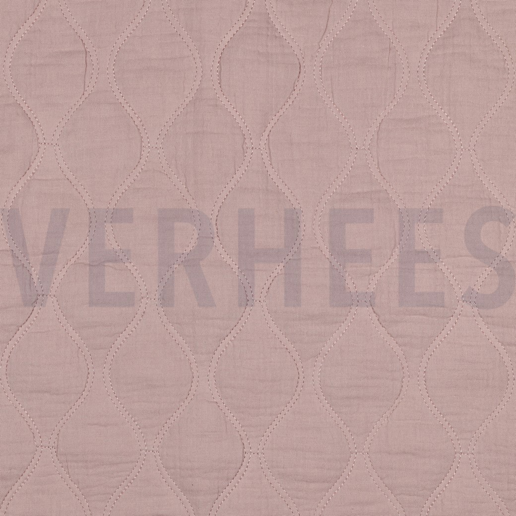 DOUBLE GAUZE QUILT SOFT ROSE