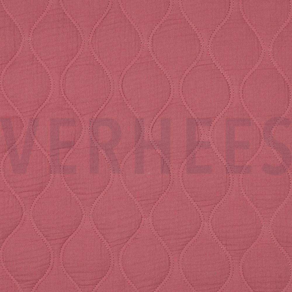 DOUBLE GAUZE QUILT MAUVE