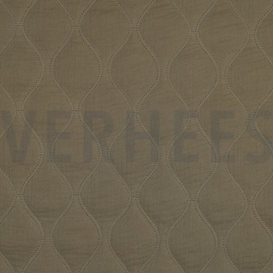 MUSSELIN QUILT MOOSGRÜN #7