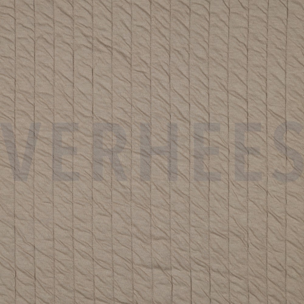 GESTEPPTES JERSEY STREIFEN SAND