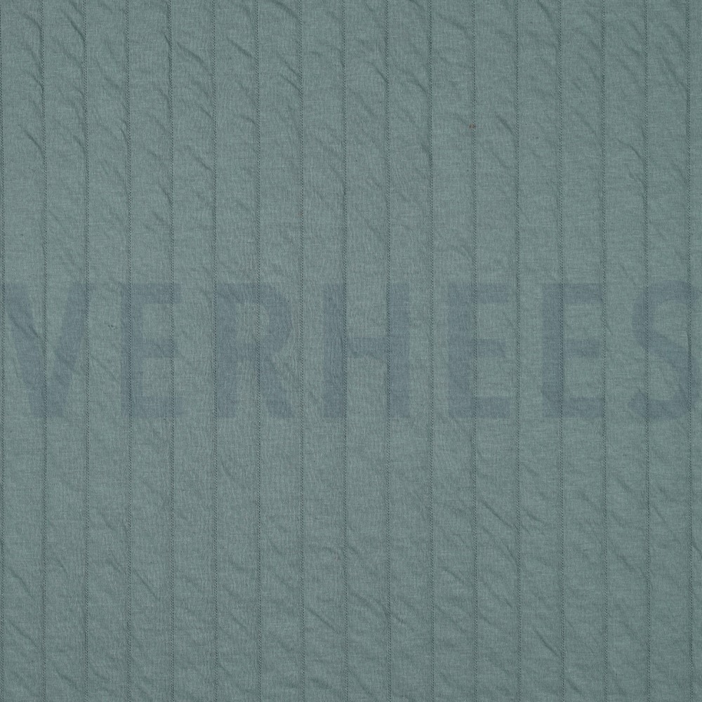 QUILTED JERSEY STRIPE JADE