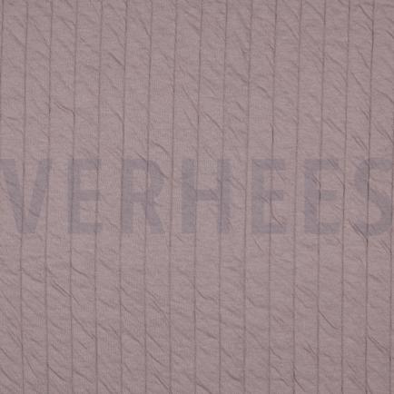 JERSEY MATELASSÉ RAYURE VIEUX VIOLET (hover)
