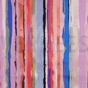 BAUMWOLLE SATIN DIGITAL STREIFEN MAUVE (thumbnail)