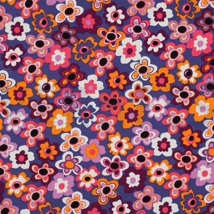 FRENCH TERRY BLOEMEN MARINEBLAUW (hover)