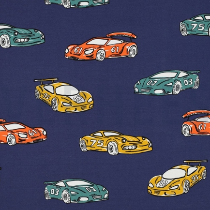 FRENCH TERRY RENNAUTOS MARINEBLAU (hover)