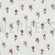 WAFELJERSEY BLOEMEN BORDEAUXROOD (thumbnail)