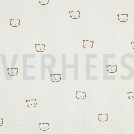 JERSEY GAUFRÉ OURS BLANC CASSÉ (hover)