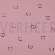 WAFFLE JERSEY BEARS MAUVE (thumbnail)