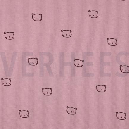 JERSEY GAUFRÉ OURS MAUVE (hover)
