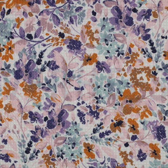 WAFFLE DIGITAL FLOWERS WHITE #7