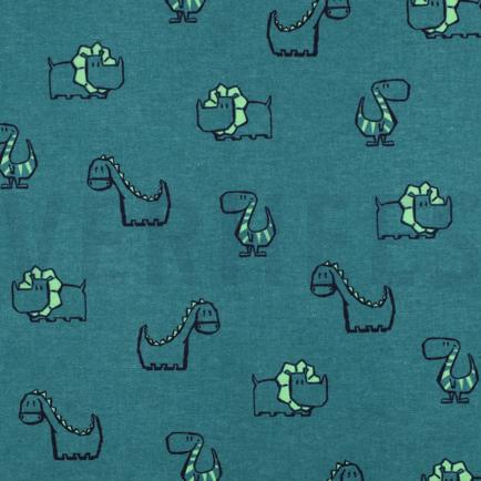 FLANEL DINOSAURUSSEN PETROL (hover)
