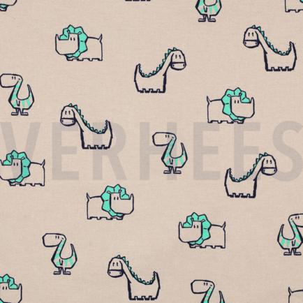 FLANEL DINOSAURUSSEN BEIGE (hover)