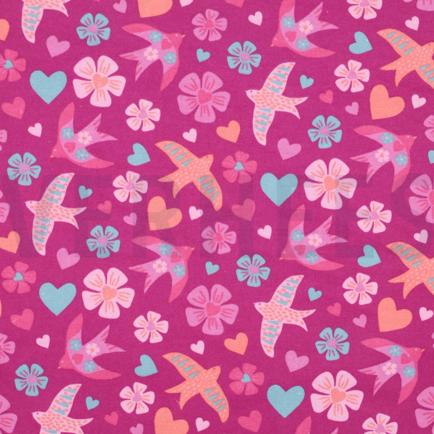 FLANELL VÖGEL FUCHSIA (hover)